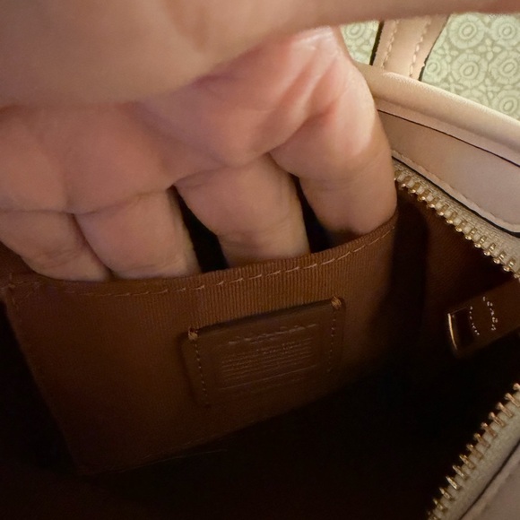 Coach Cream Satchel with Gold Accents Mini - Picture 7 of 7